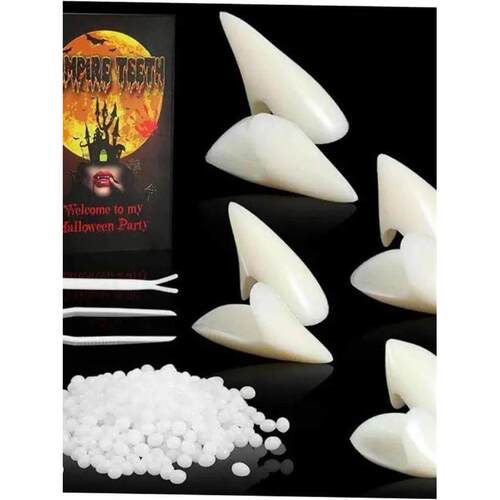 1 Pair Halloween Vampire Teeth Fangs Dentures Prop Party Cos