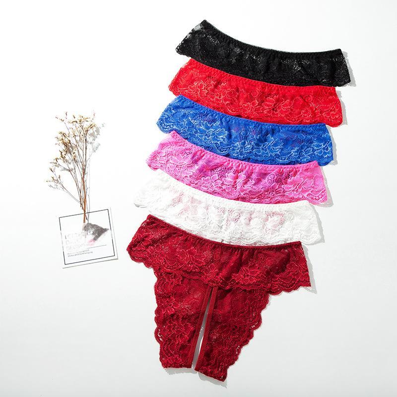 Large size sexy panties open crotch lace sexy panties
