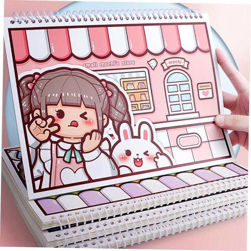 sticker collecting book storage release paper sticker mochi