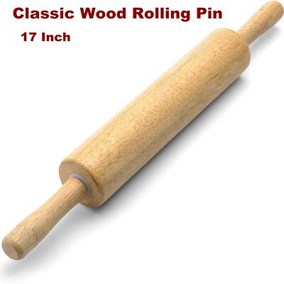 Classic Wood Rolling Pin Dough Roller Classic Pastry Rolling