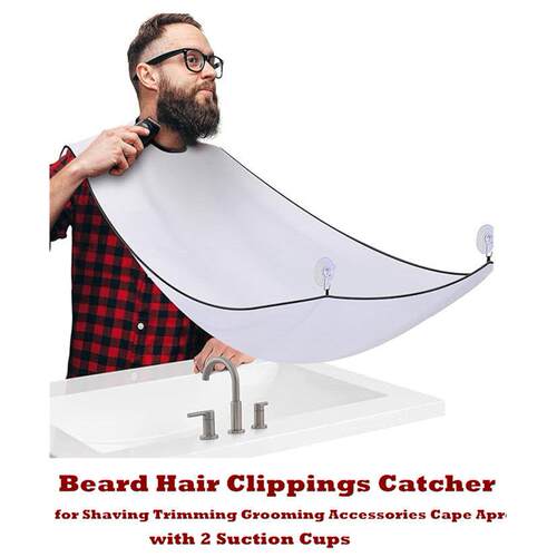 Beard Hair Clipping Catcher Non-Stick Material Apron