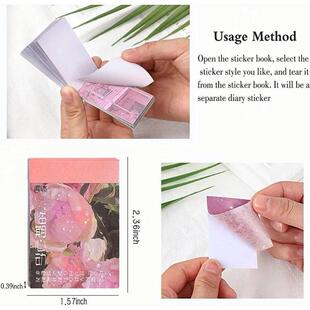 Adhesive Decor Stickers Aesthetic Scrapbook Diary Planner