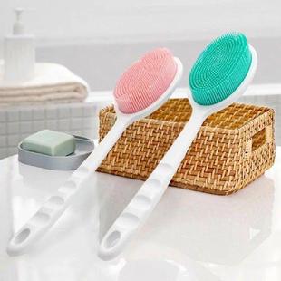 Long Handle Bath Brush Silicone Body Scrubber Exfoliator