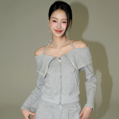 OLIVIADUO小众运动套装灰色搭配