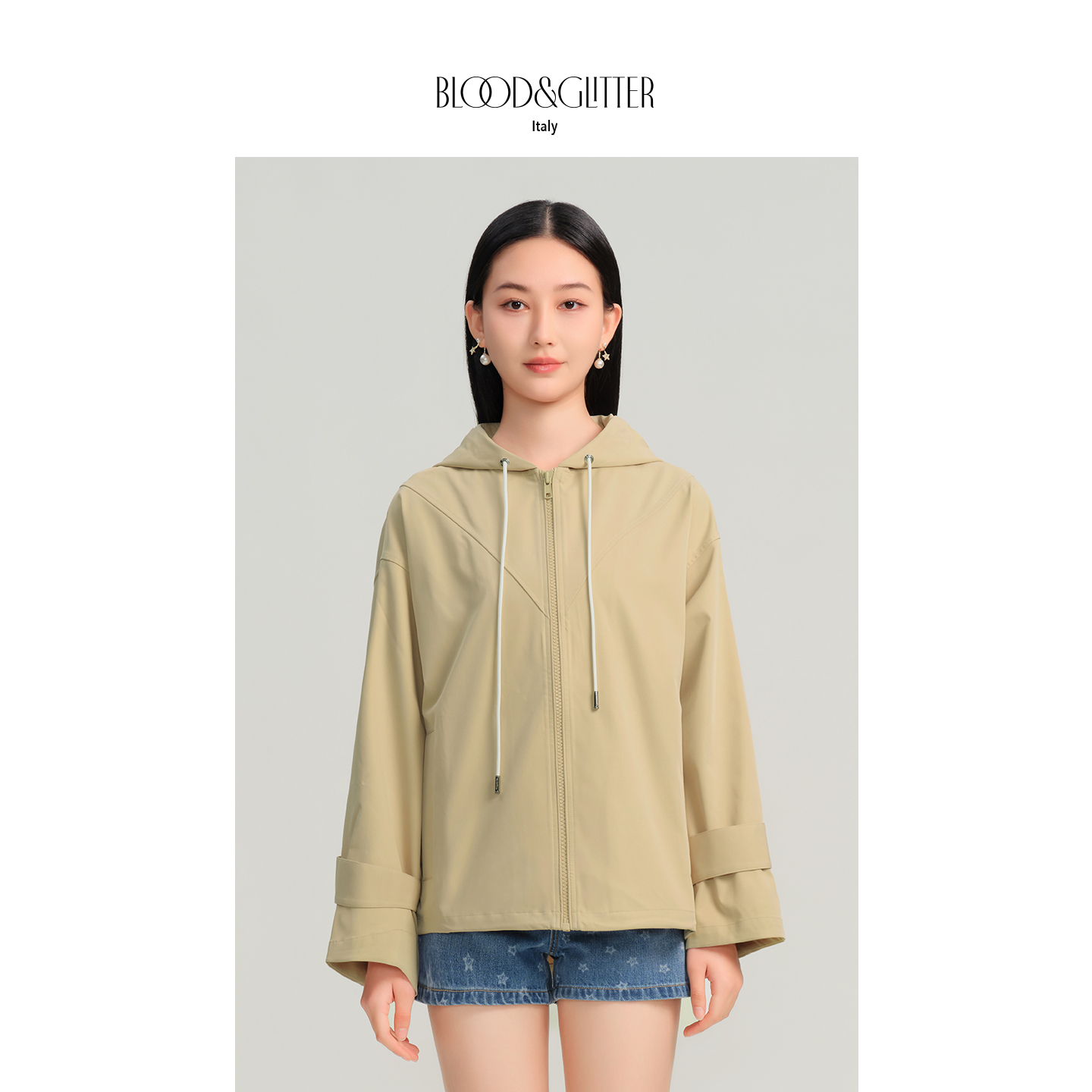 连帽户外休闲高级感风衣外套夹克