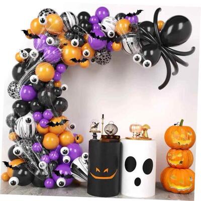 Halloween Balloon Arch set Balloon party decorations气球拱门