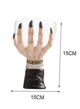 1pc  New Halloween Witch Hands Resin Snack Bowl Stand Deskto