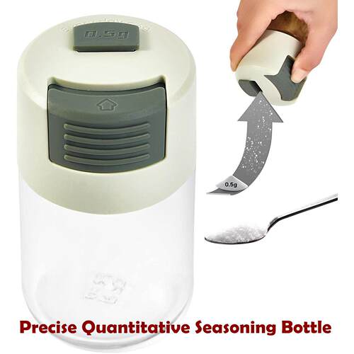 Salt & Pepper Shakers Precise Quantitative Seasoning Bottle