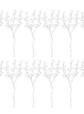 50 Stems Acrylic Bead Drops 3 Strands 6pcs Crystal Beads