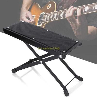Foldable Guitar Pedal Anti-Slip Guitar Foot Rest Stool 4 Adj