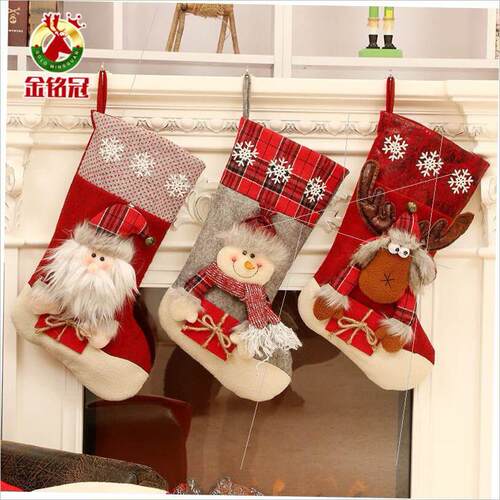 Christmas socks gift bag candy socks hanging ornaments耶诞袜