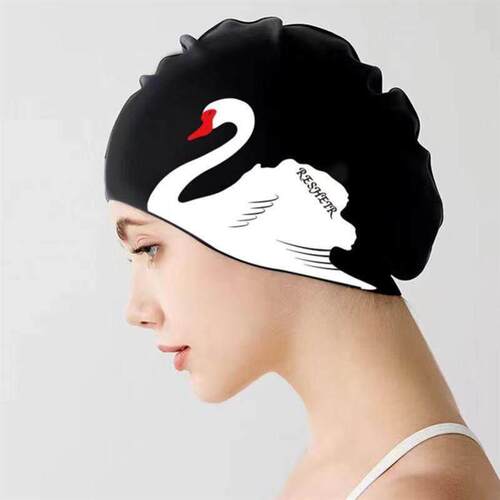 Womens swimming cap with no cut and no big silicone cap泳帽