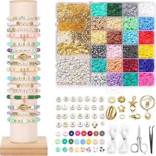 Soft pottery clay beads for Diy Jewelry Making Bracelets