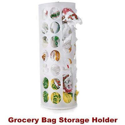 Grocery Bag Storage Holder Wall Mount Grocery Bag Dispenser