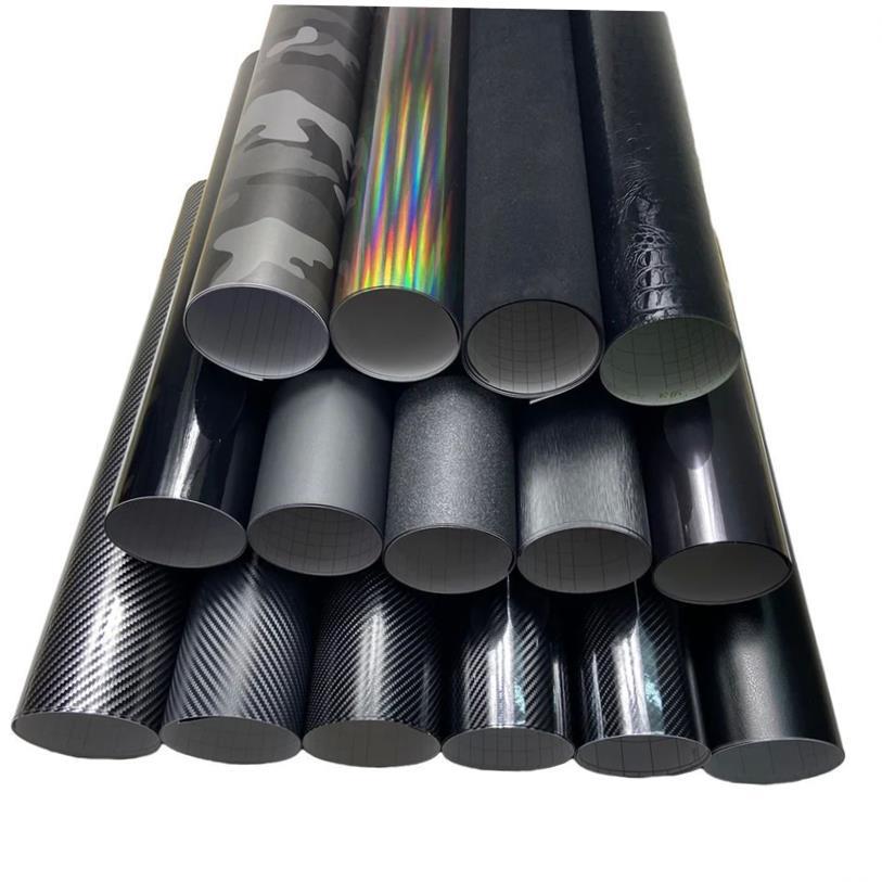 Carbon Fiber Vinyl Wrap Film Car Stickers Glossy Matte Chrom