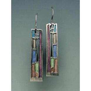 Ancient Vintage Earrings Silver Color Carved Pattern Handmad