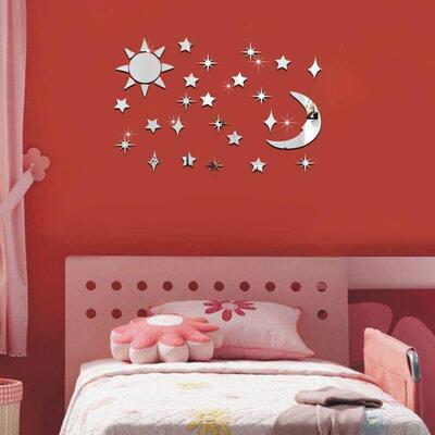 Funlife Sun Moon Star diy Sticker 3D Solid Environmental Ac