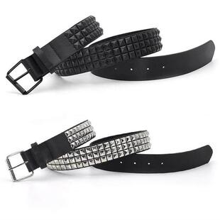 Pyramid Fashion Rivet Belt Men&Womens Studded Belt Punk Roc