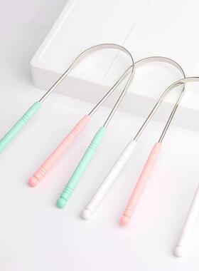 1PCS Stainless Steel Tongue Scraper Oral Tongue Cleaner