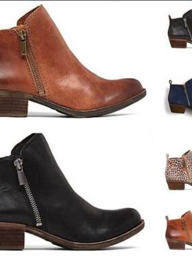 2018 women martin boots ankle boot zipper large size shoes