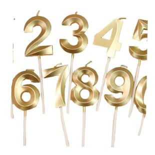 birthday cake digital candles party decoration card Number