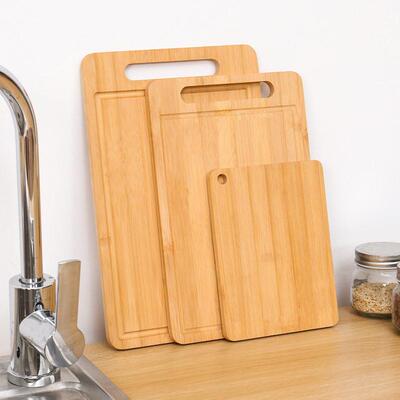 Double sided bamboo cutting board anti mold vertical