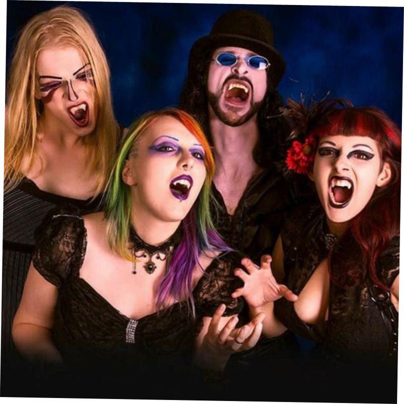 Halloween Fake Teeth Cosplay Vampire Fangs Retractable Teet