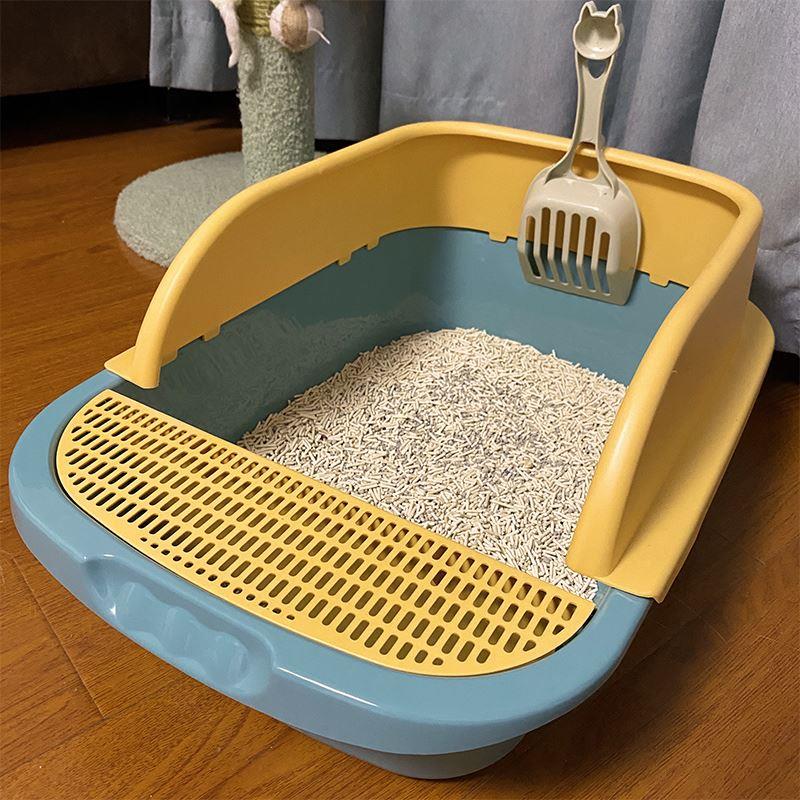 Litter box full semi-enclosed cat toilet litter box anti-odo