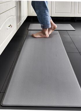 Thick pu floor mat kitchen notheron-slip washed leather door