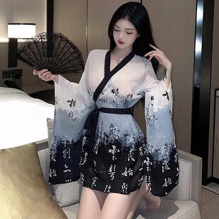 性感情愫女2023年新款睡衣超仙古典汉服高级感纯欲风内衣制服套装