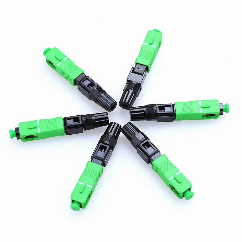 FTTH预埋式SC-APC光纤快速连接器 光纤冷接子冷接头 CATV接头