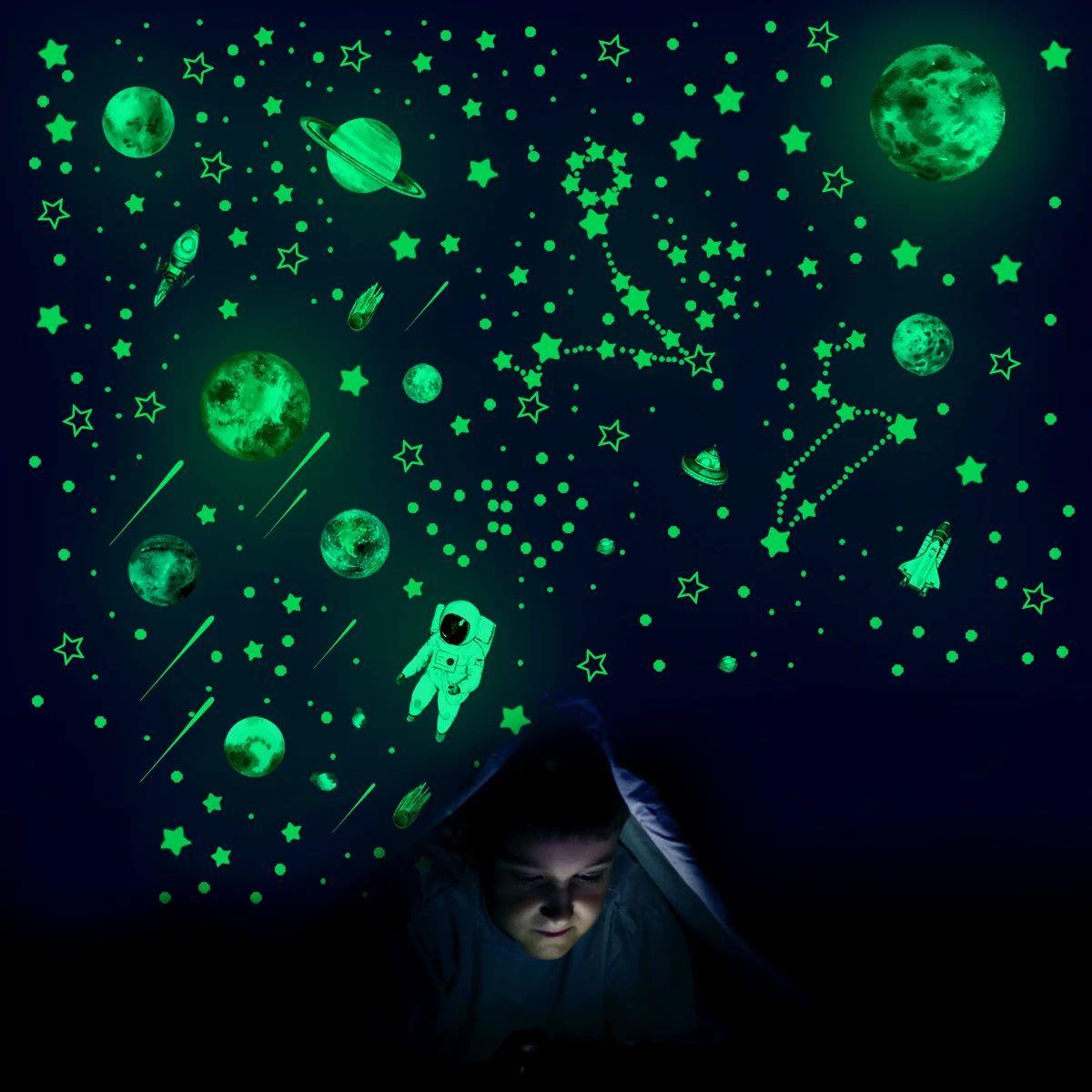 849Pcs Glow in The Dark Stars Wall Stickers Glowing Stars fo