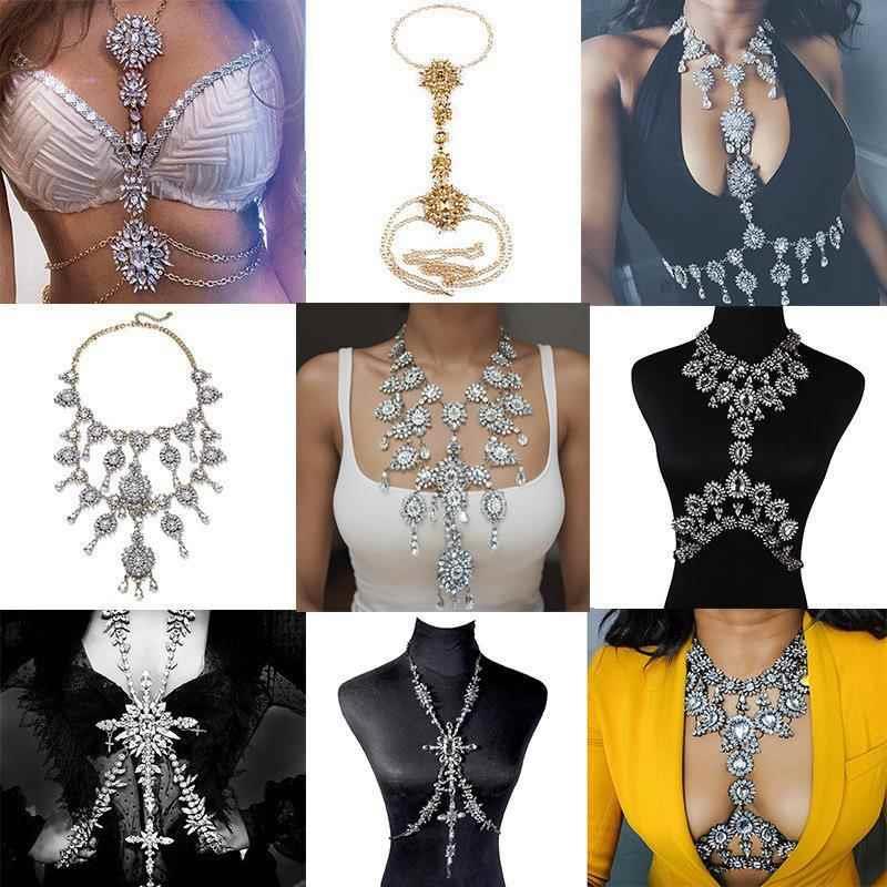 Necklace accessories classic long multi-layer necklace body