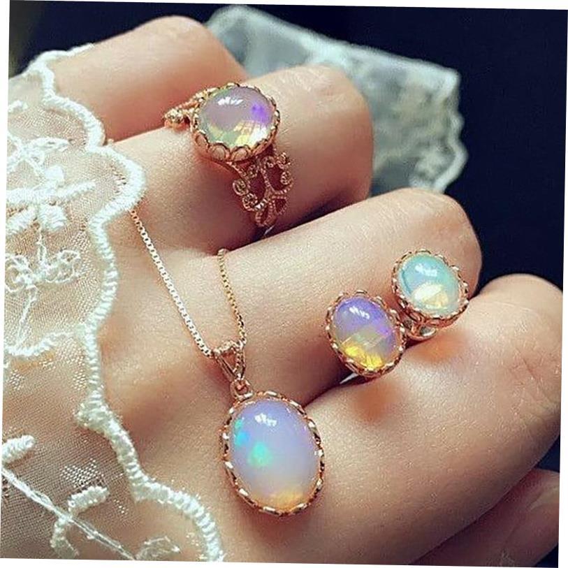 Jewelry Fashion accessories New Necklace Earrings Ring Set新
