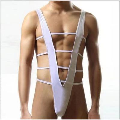 Men's sexy thong sm lingerie Concave convex bag Rainbow