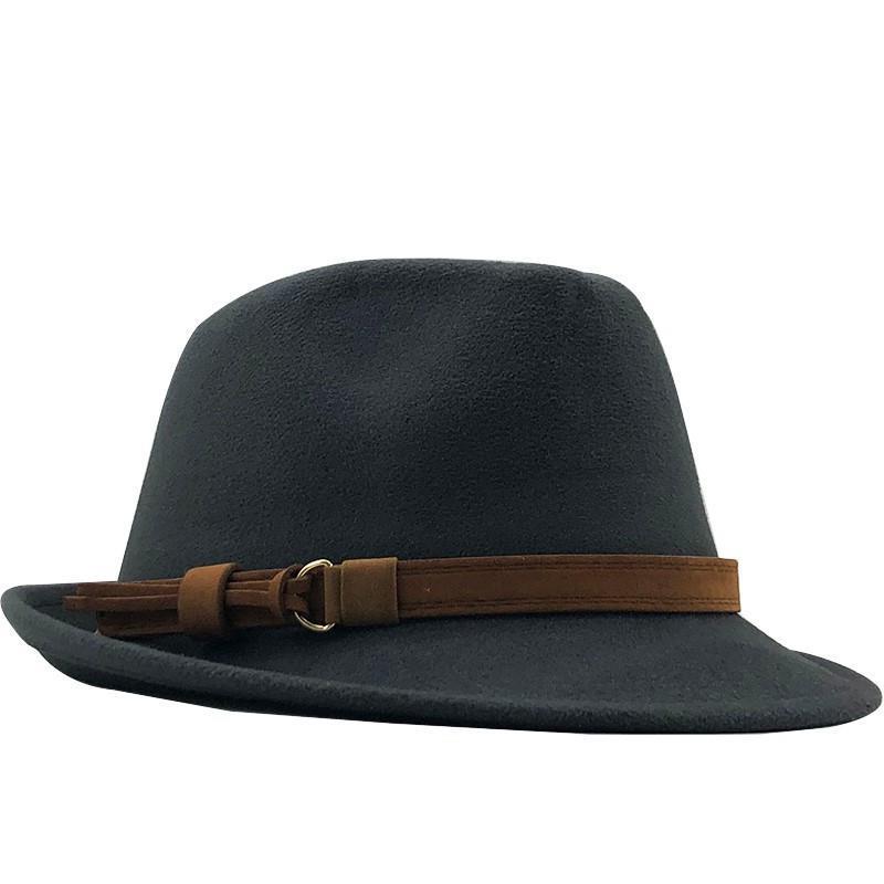 Women Men Wool Fedora Hat Jazz 男女毛呢小礼帽英伦爵士帽