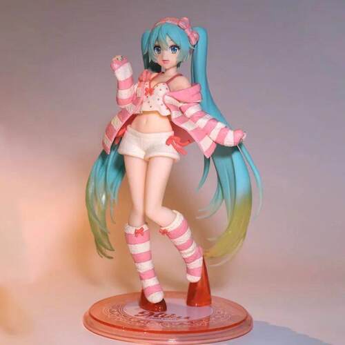 18cm Hatsune Miku Anime Action Figure Kawaii Loungewear Hats