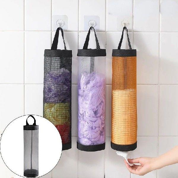 Grocery Bag Holder Hanging Trash Garbage Bag Organizer