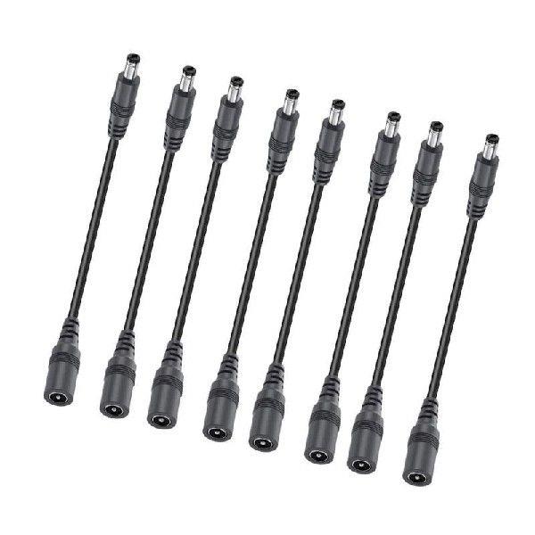 2/4/6/8/10pcs Power Extension Cable Power Adapter 22AWG