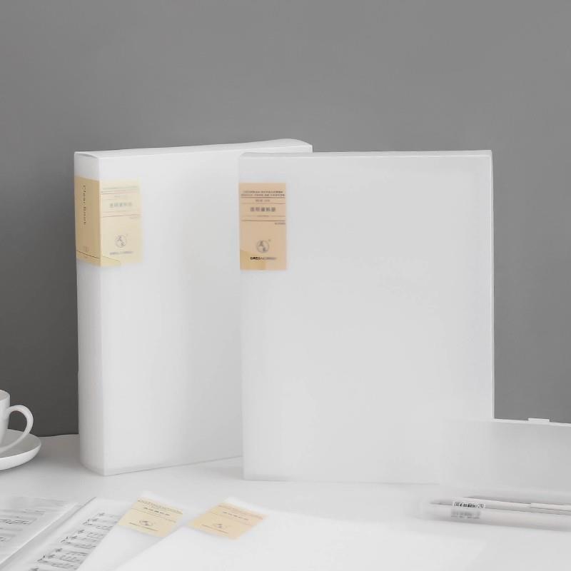 a4 clear book poster art holder file binder透明资料册文件夹