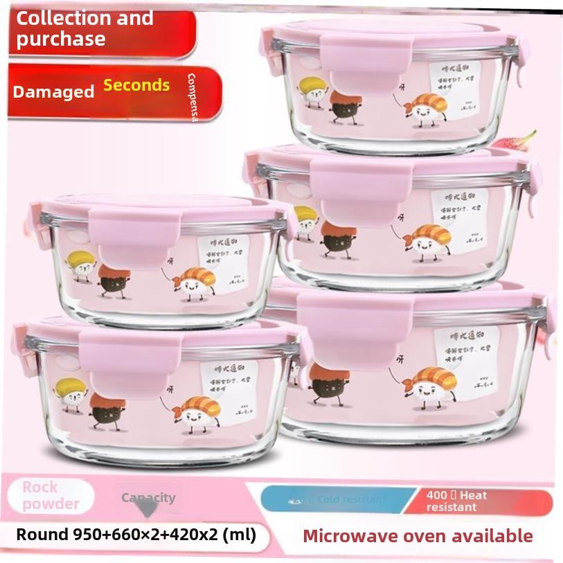 microwave oven lunch box glass box food storage container 1