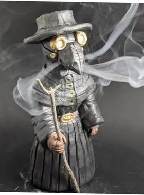 Halloween Plague Doctor Incense Burner Mr. Mini Crow