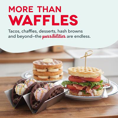 Mini Waffle Maker Nonstick Iron Griddle Grill Panini Press