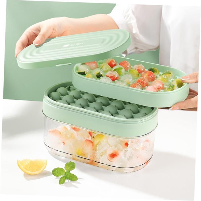 Ice Cube Trays Silicon Bottom Ice Cube Storage Container Box