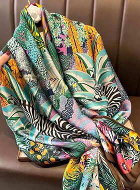 Spring Scarf Women's Luxury Design Scarf Silk Smooth Sca