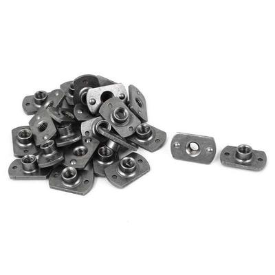 M6 Carbon Steel Slab Base T-Shaped 2 Projection Weld Nuts
