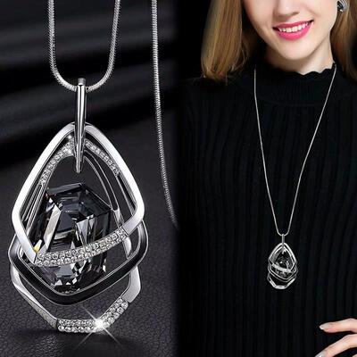 Long Necklaces Pendants Women Chain Fashion Necklace Colar