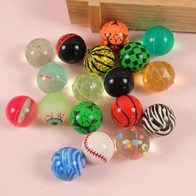 10Pcs 29mm Assorted High Bounce Rubber Ball Small Bouncy Bal