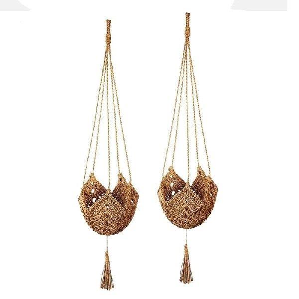 Plant Hanger, Jute Hanging Planter , Handmade Wall Hanging