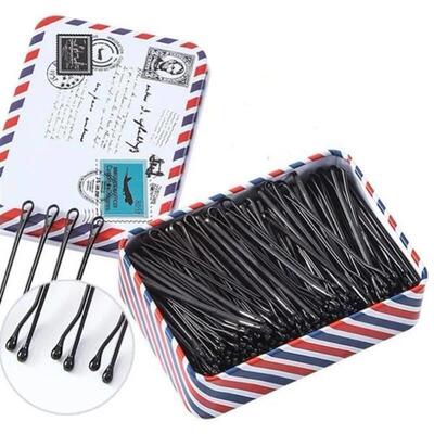 60/120pcs Black Hairpins for Women Hair Clip Lady Bobby Pins